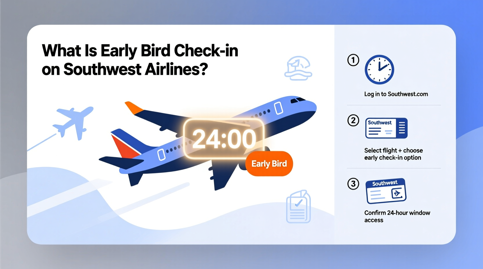 what is early bird check in on southwest