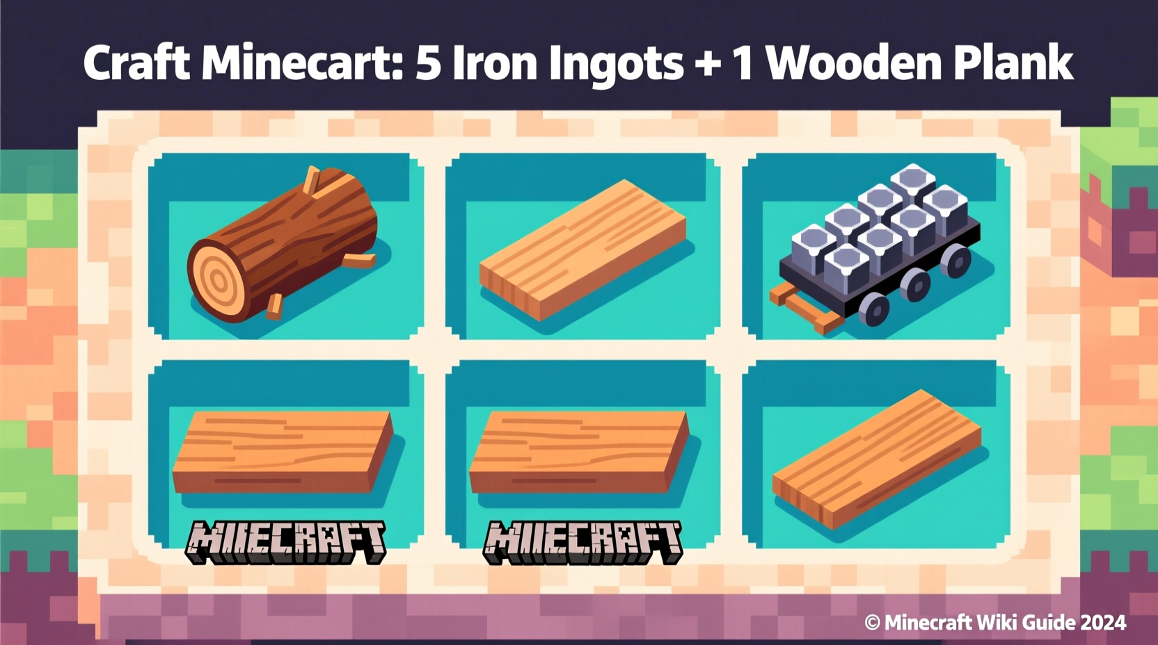 how do you craft a minecart in minecraft
