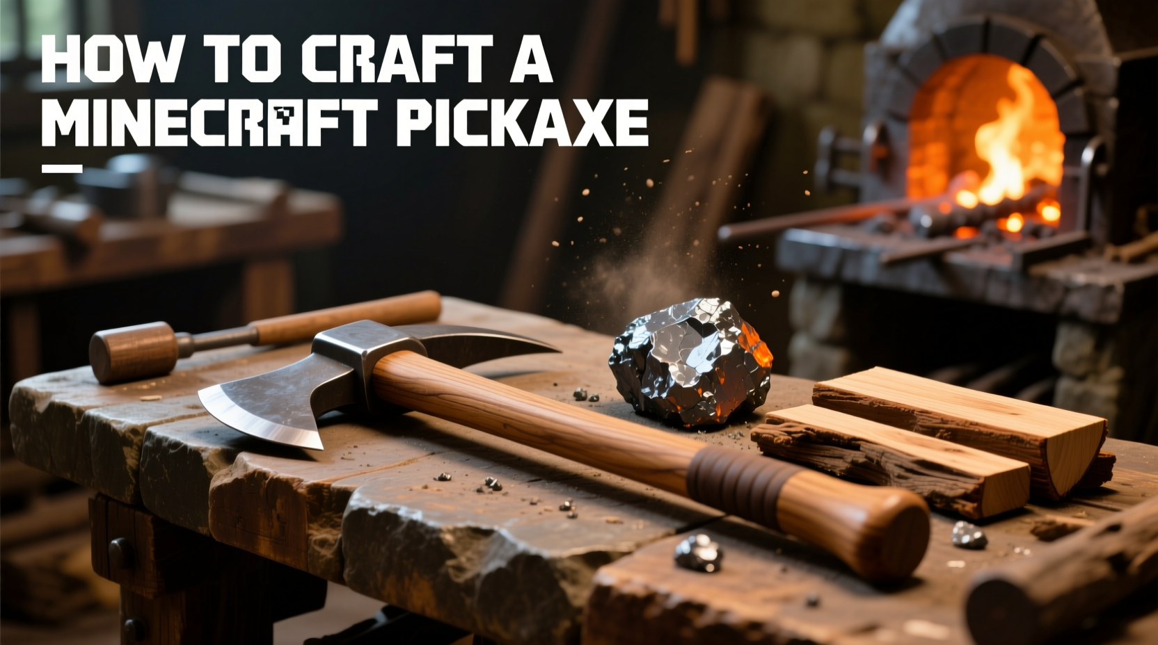 how to craft a minecraft pickaxe