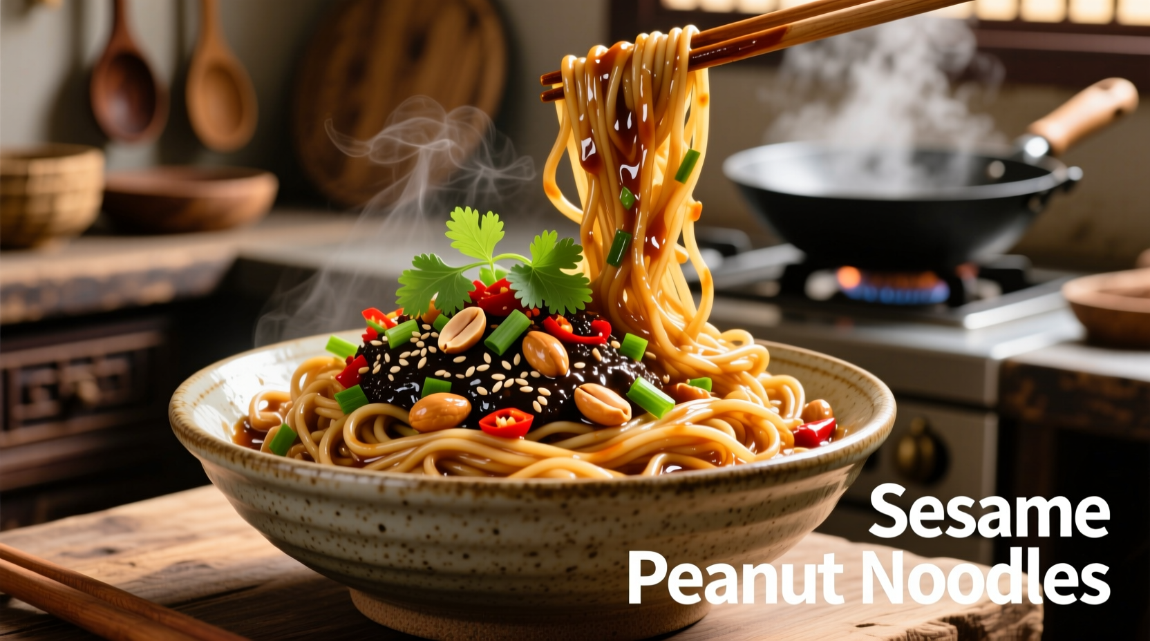 sesame peanut noodles