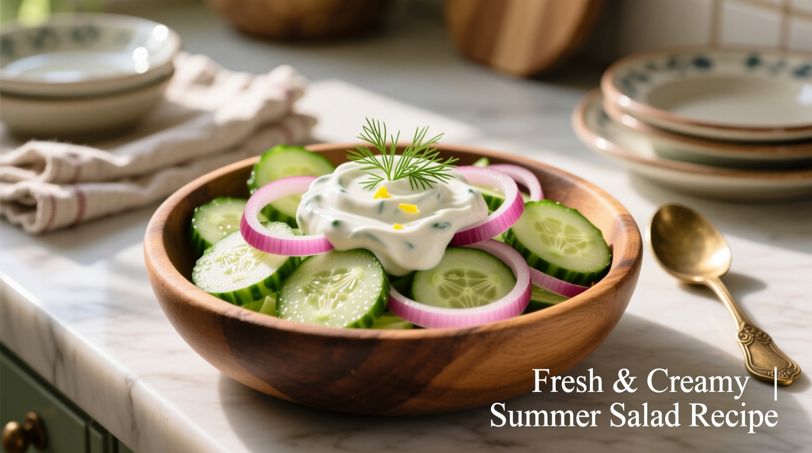 Creamy Cucumber & Onion Salad: Perfect Summer Side Recipe