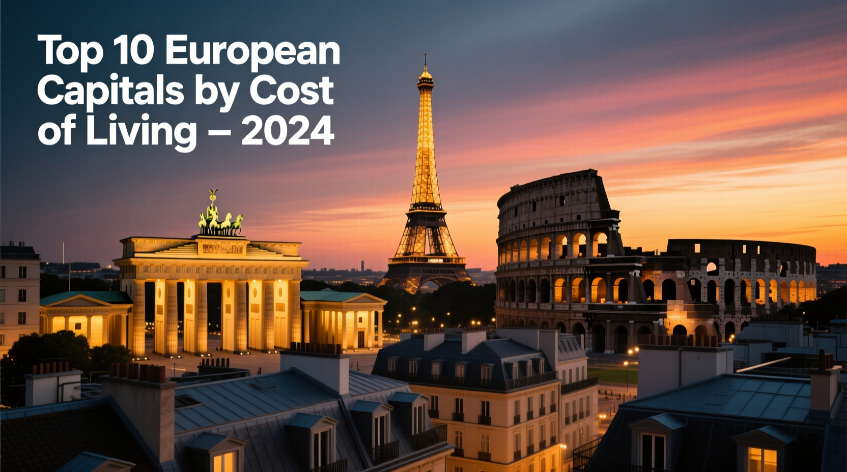European Capitals Ranked by Cost: Budget Travel Guide