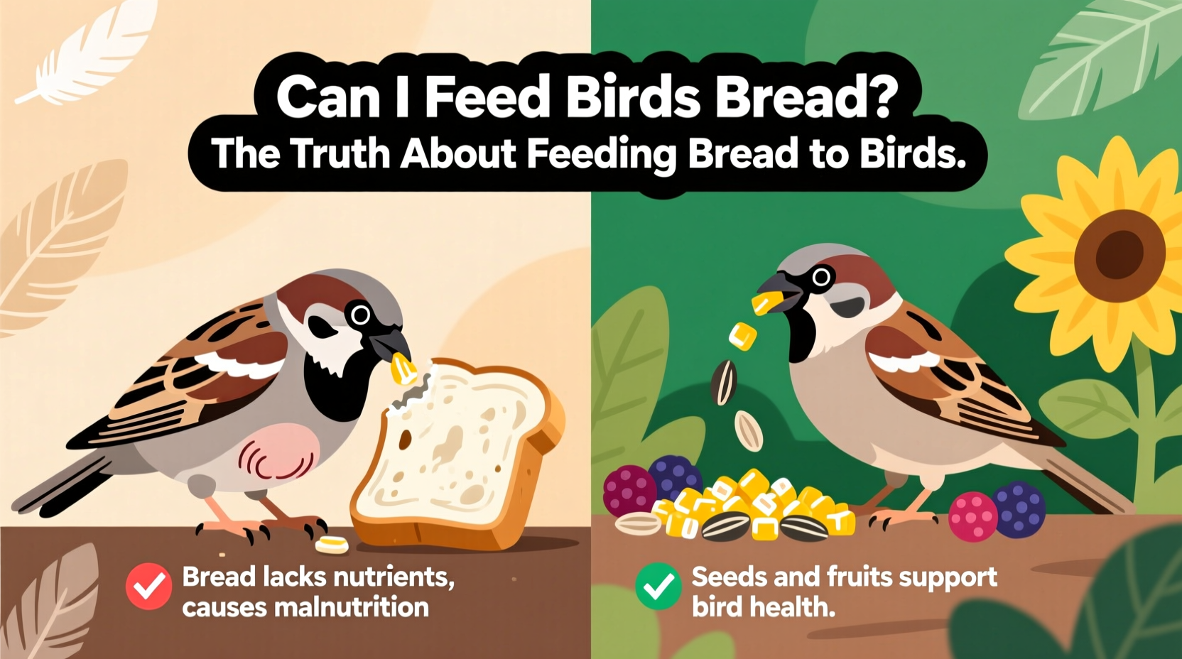 can i feed birds bread
