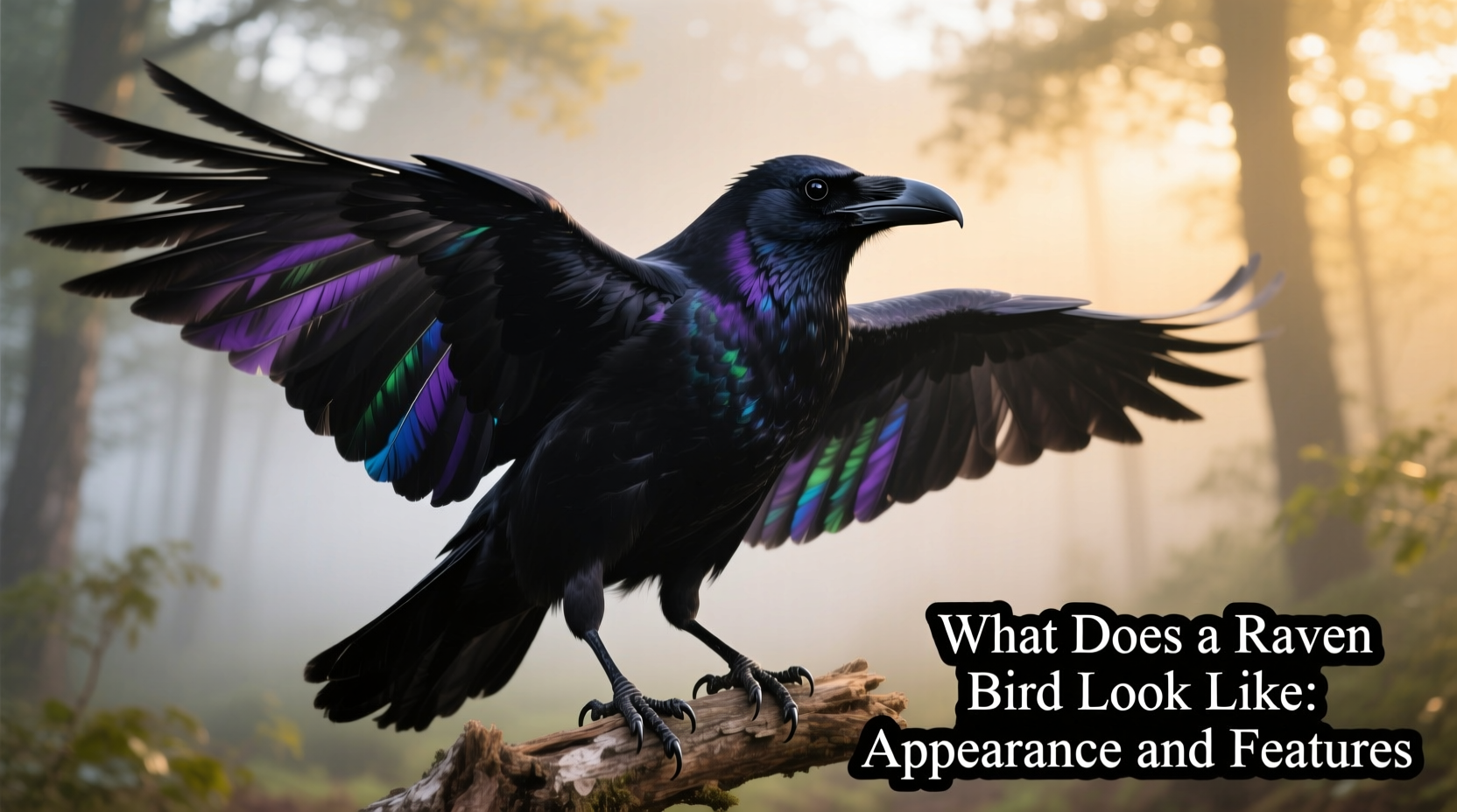 what does a raven bird look like