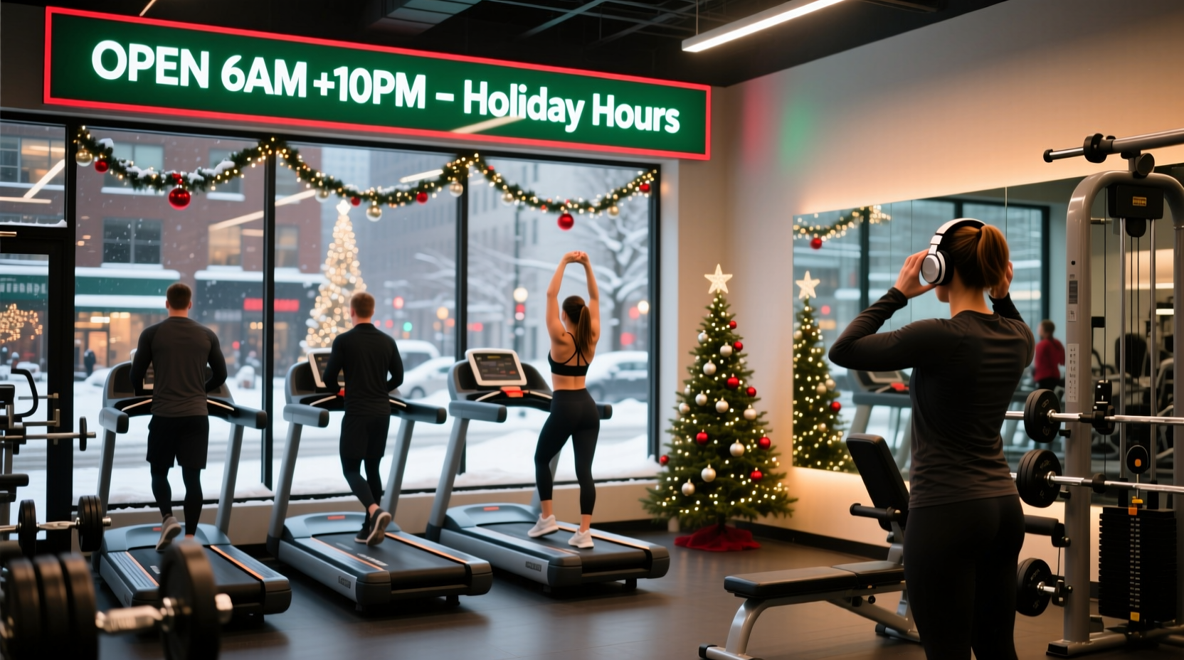 are gyms open on christmas