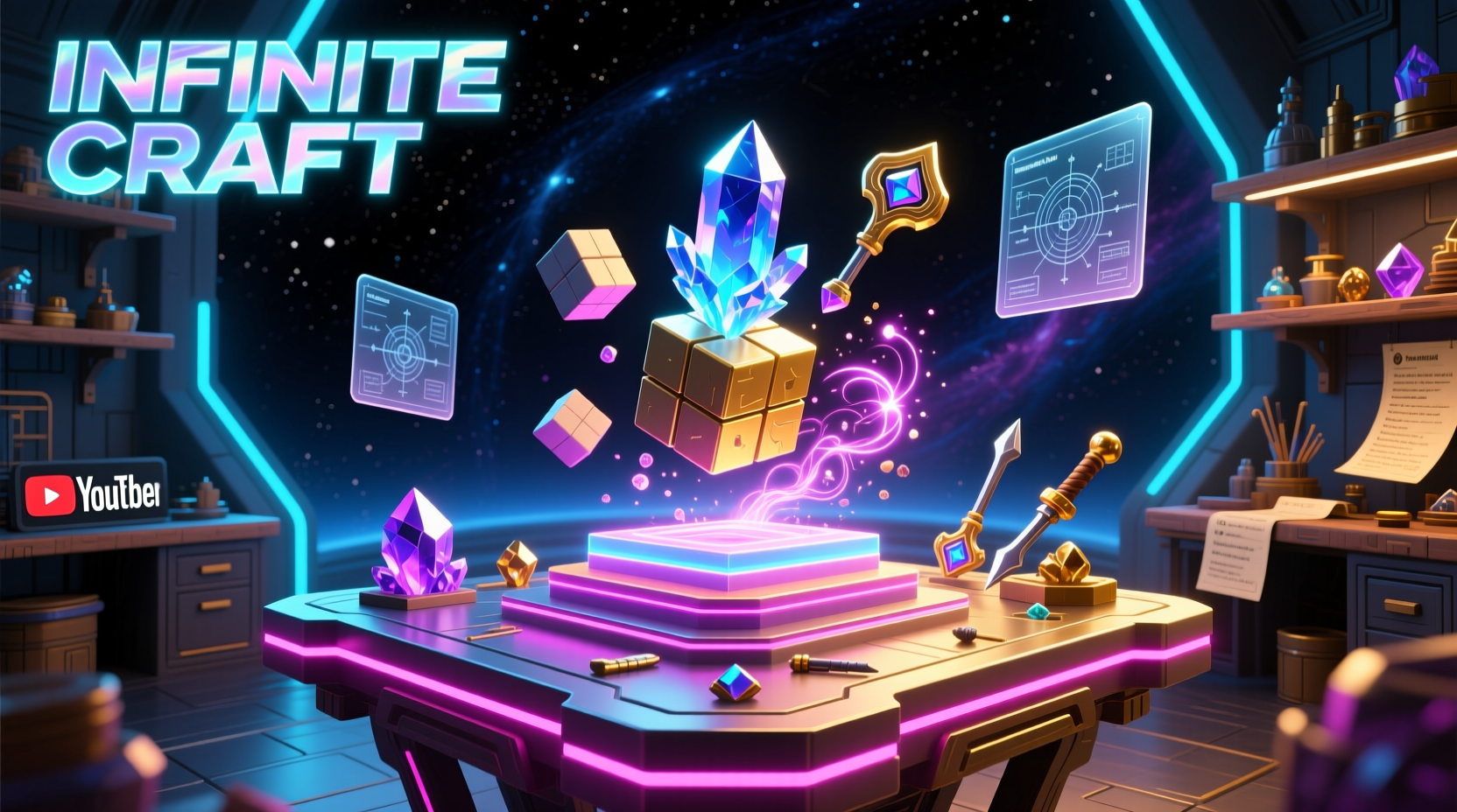 Infinite Craft Youtuber advanced combinations and derivatives