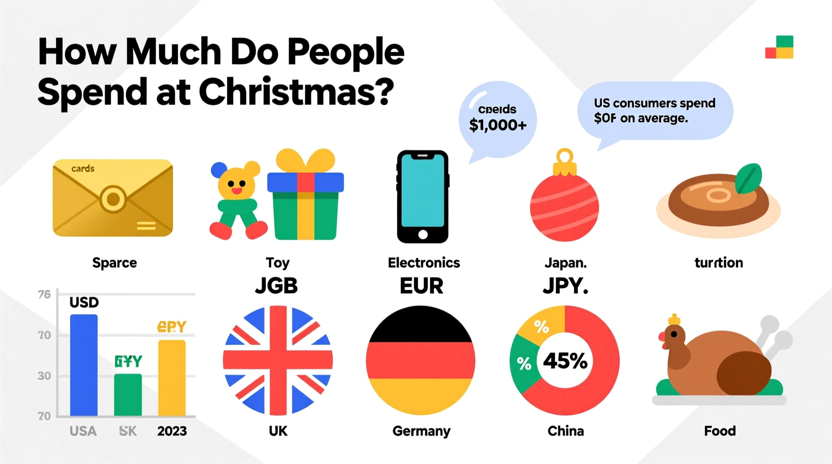 how much do people spend at christmas