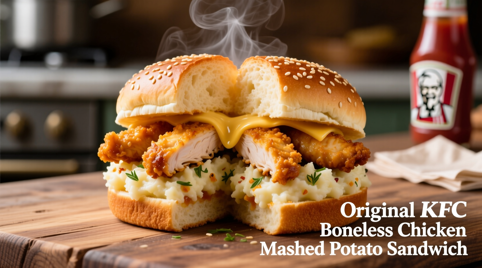 KFC Boneless Chicken Mashed Potato Sandwich: Reality Check
