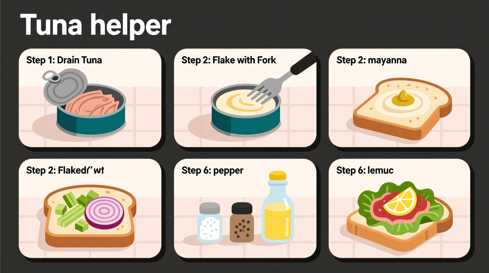 Step by step homemade tuna helper preparation