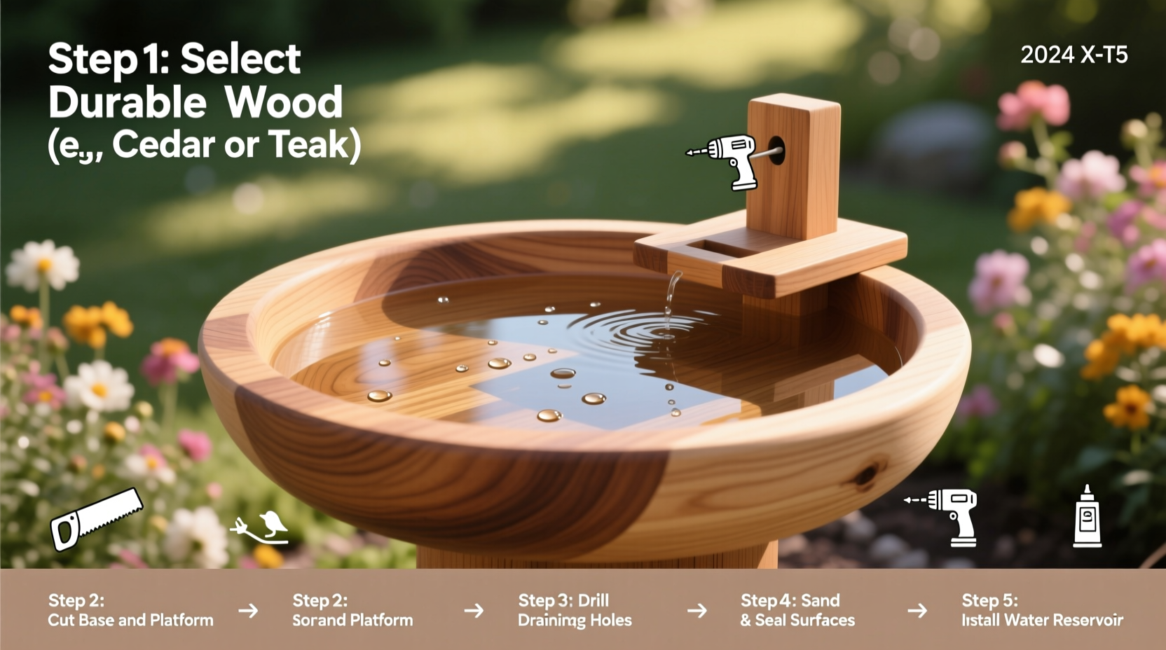 how to build bird baths