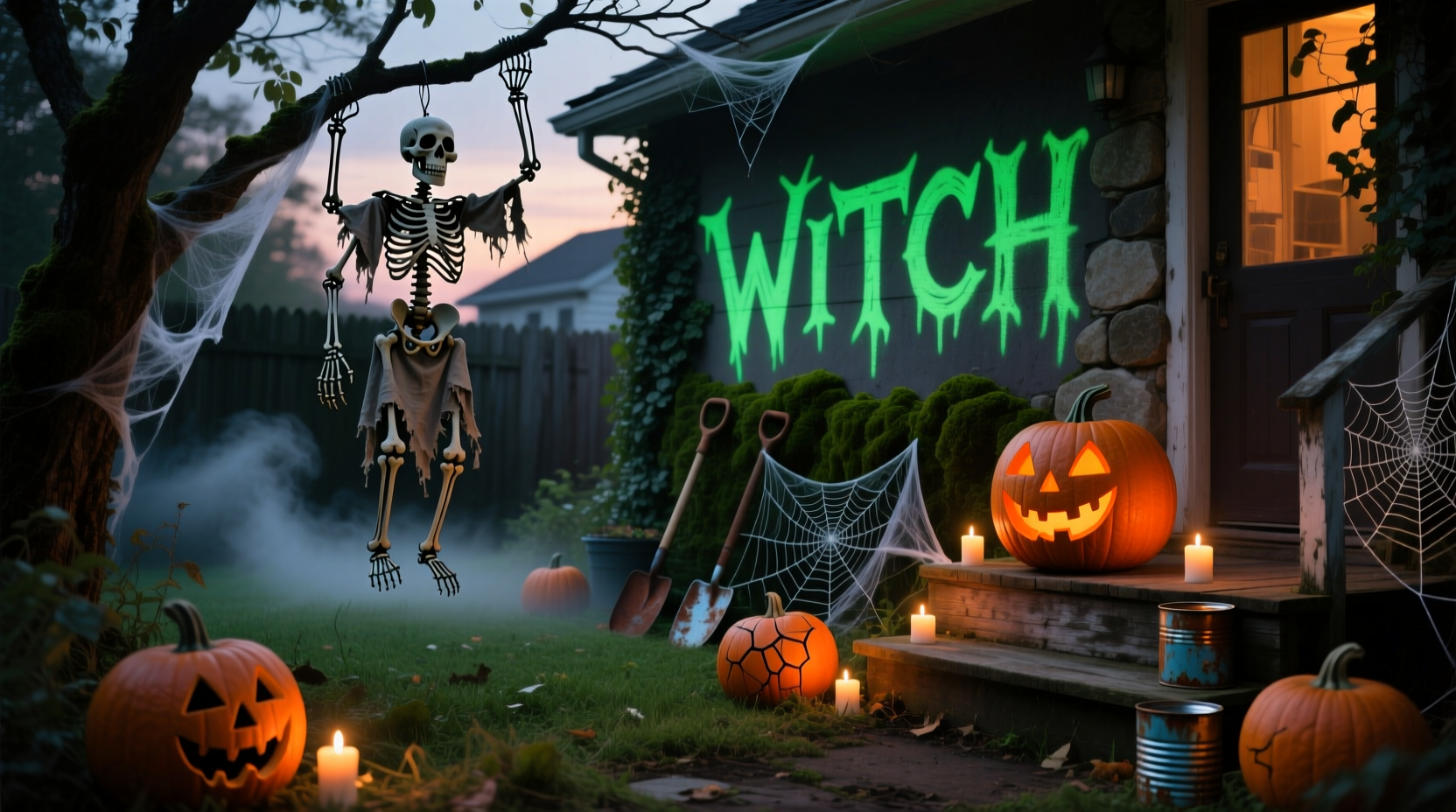 homemade diy spooky outdoor halloween decorations