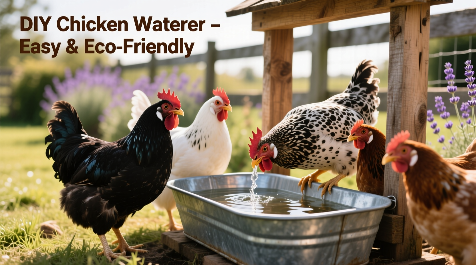 diy chicken watering
