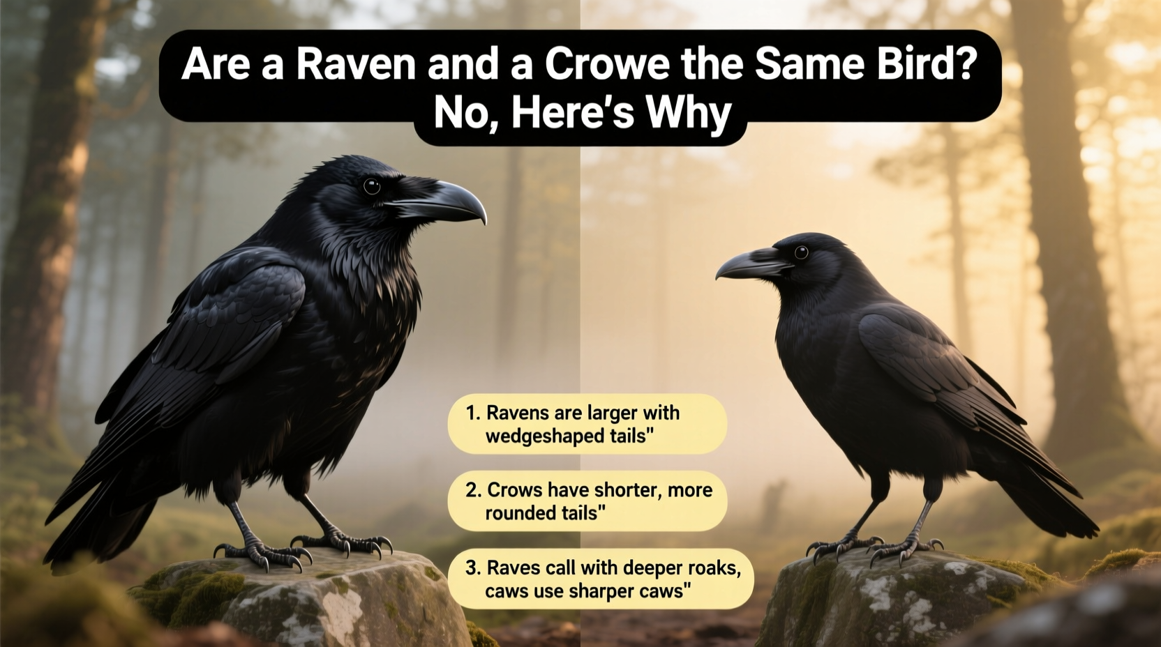 are a raven and a crow the same bird