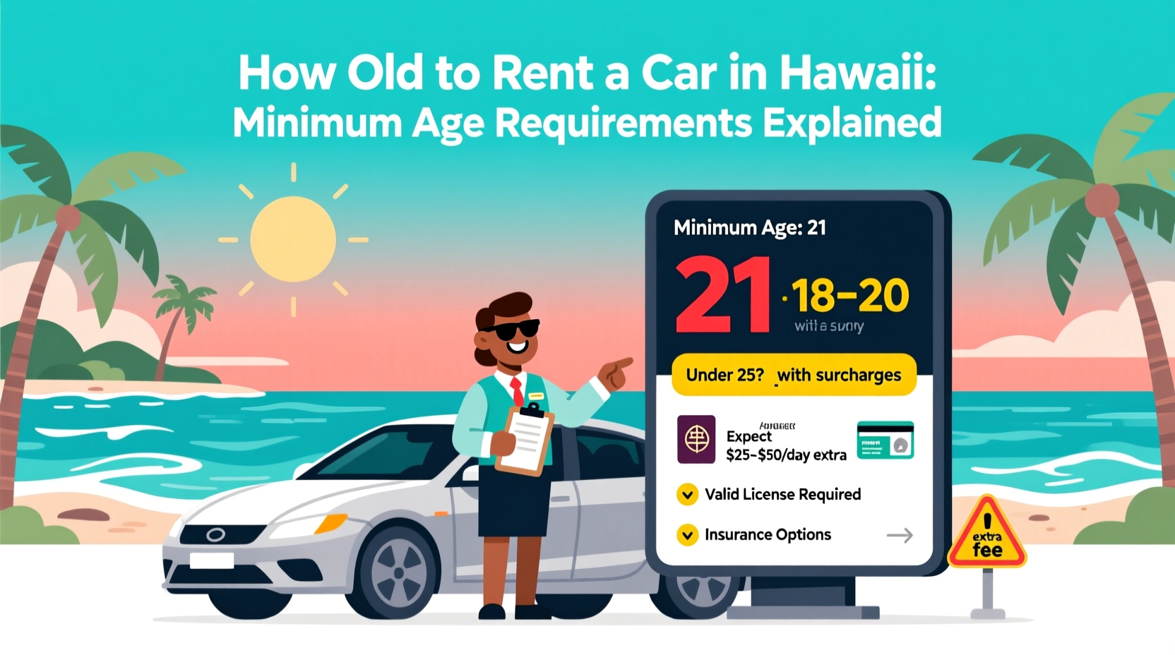 how old to rent a car in hawaii
