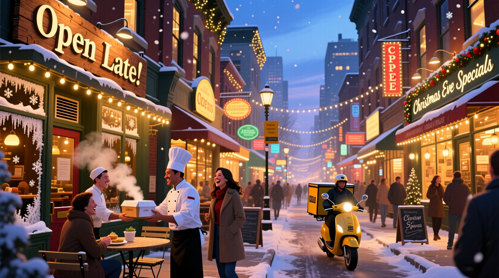 which restaurants are open christmas eve