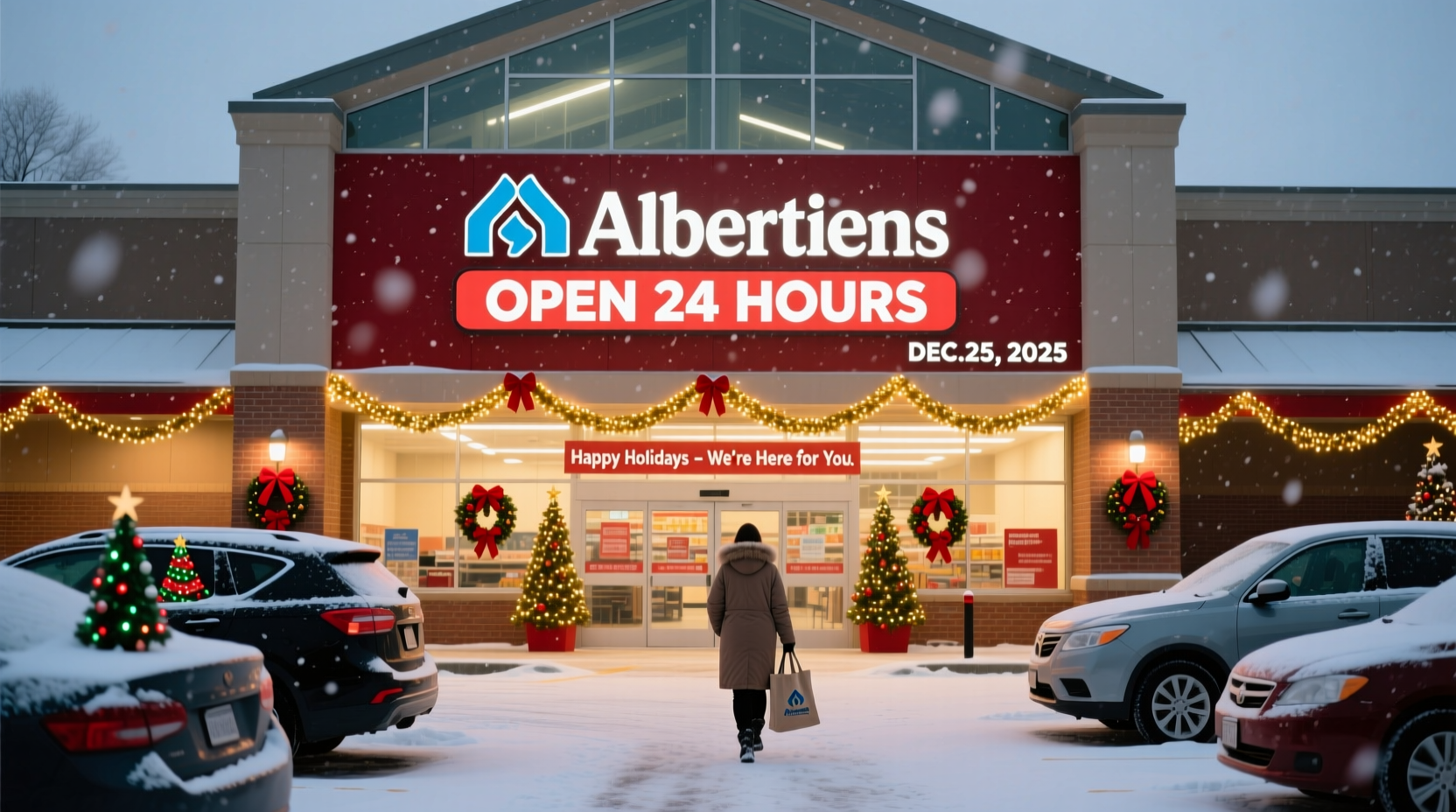 is albertsons open on christmas day 2024