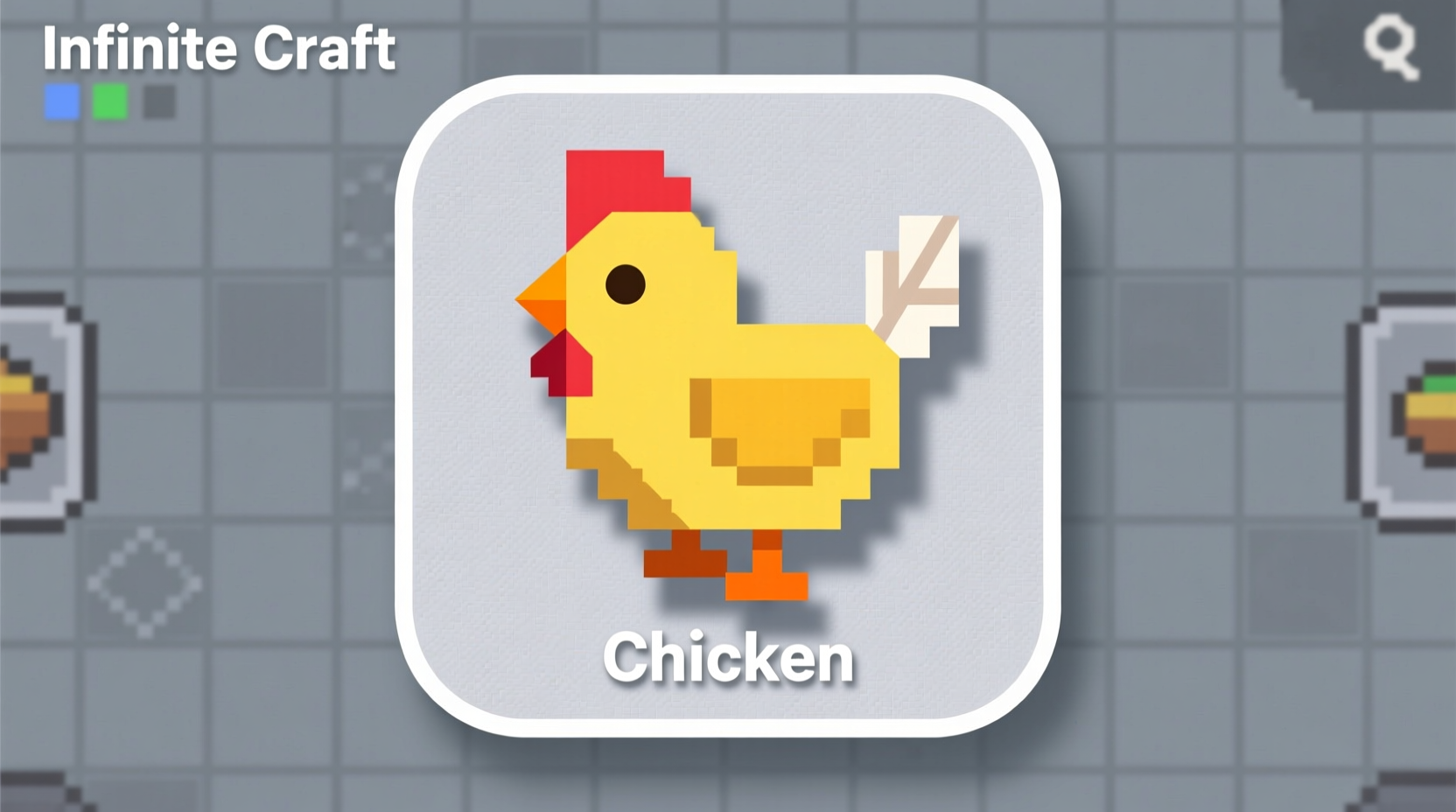 Chicken element icon in Infinite Craft interface