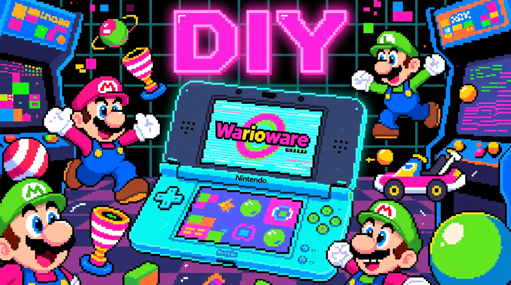 nintendo ds warioware diy