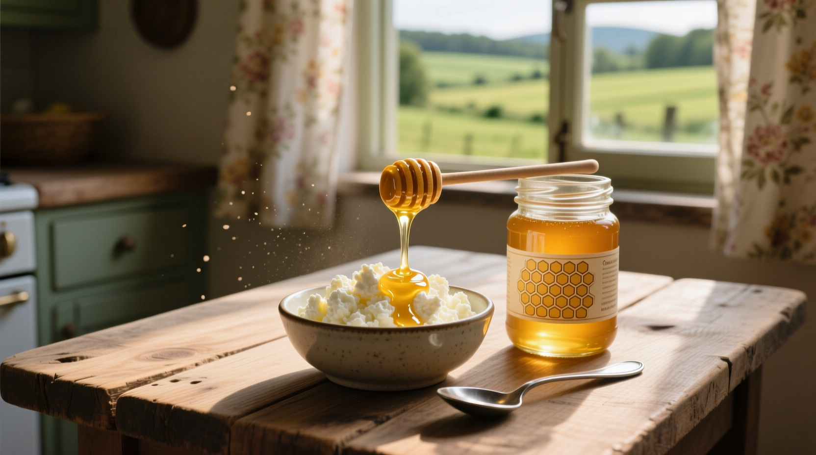 cottage cheese and honey