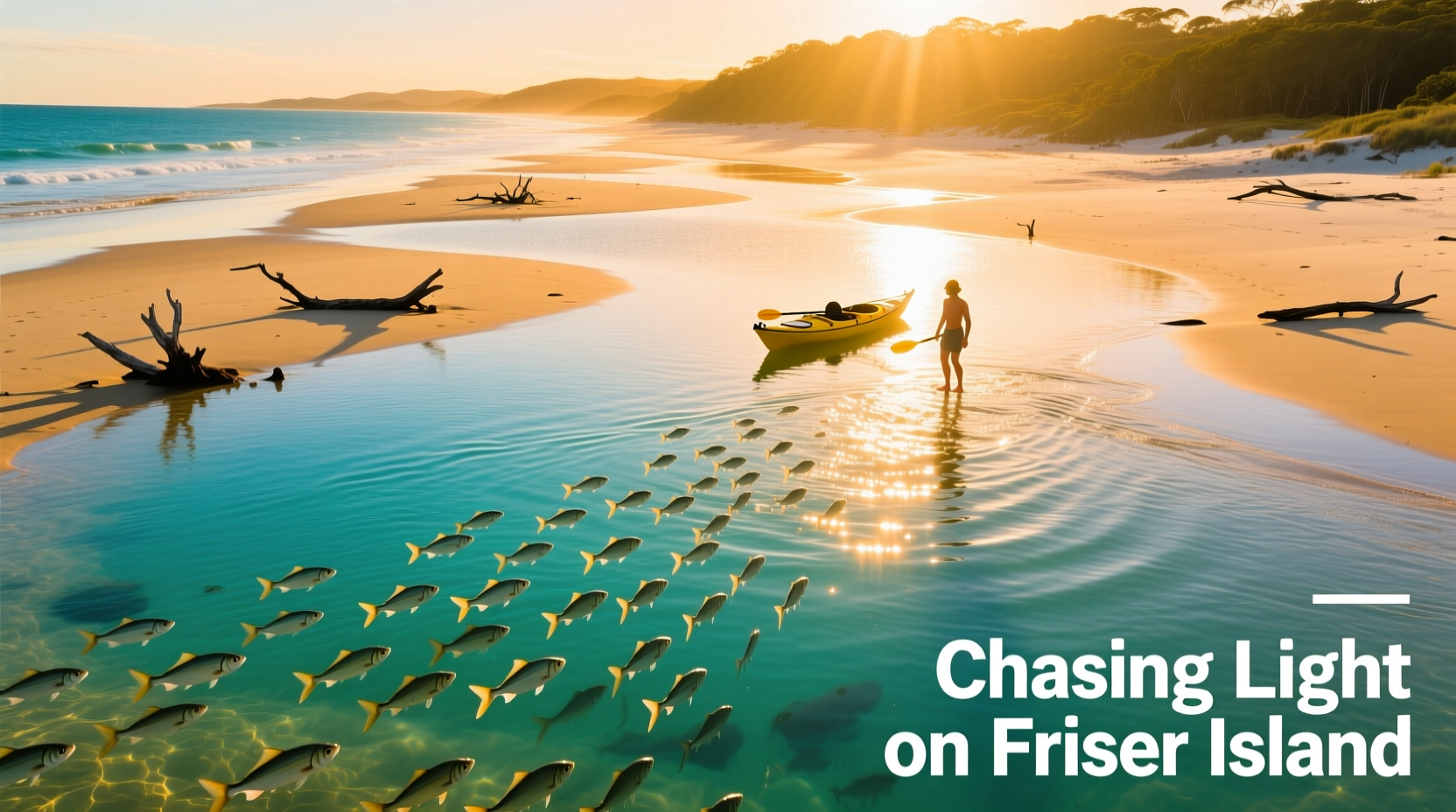 Chasing Fish on Fraser Island Queensland: Budget Travel Guide