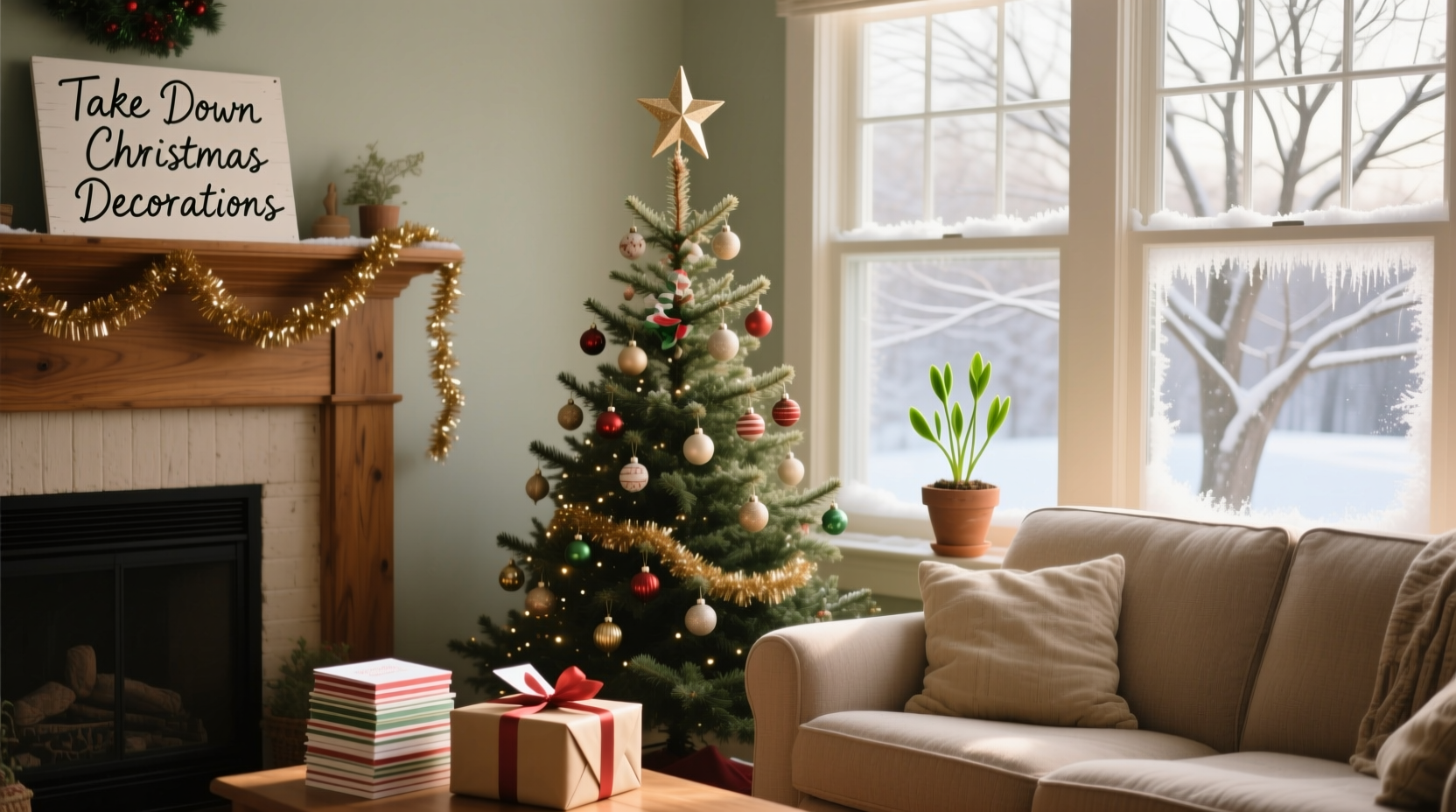 when do you take christmas decorations down