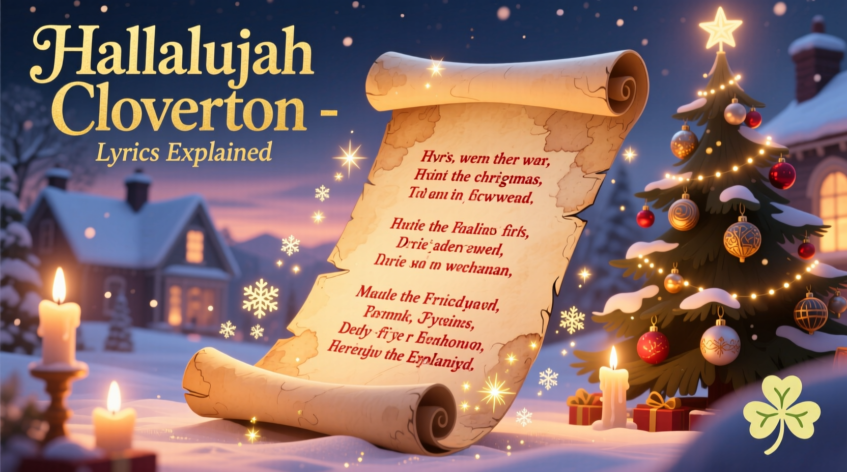 a christmas hallelujah cloverton lyrics