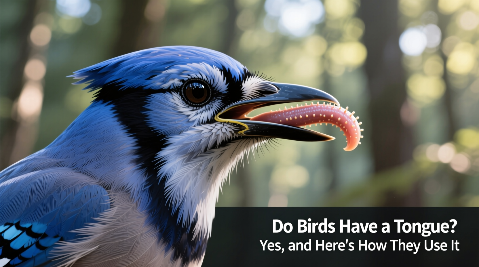 do birds have a tongue