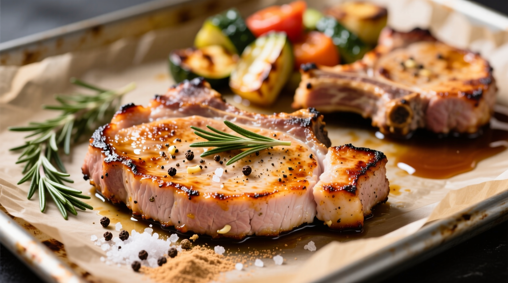 how long to cook thin pork chops in oven