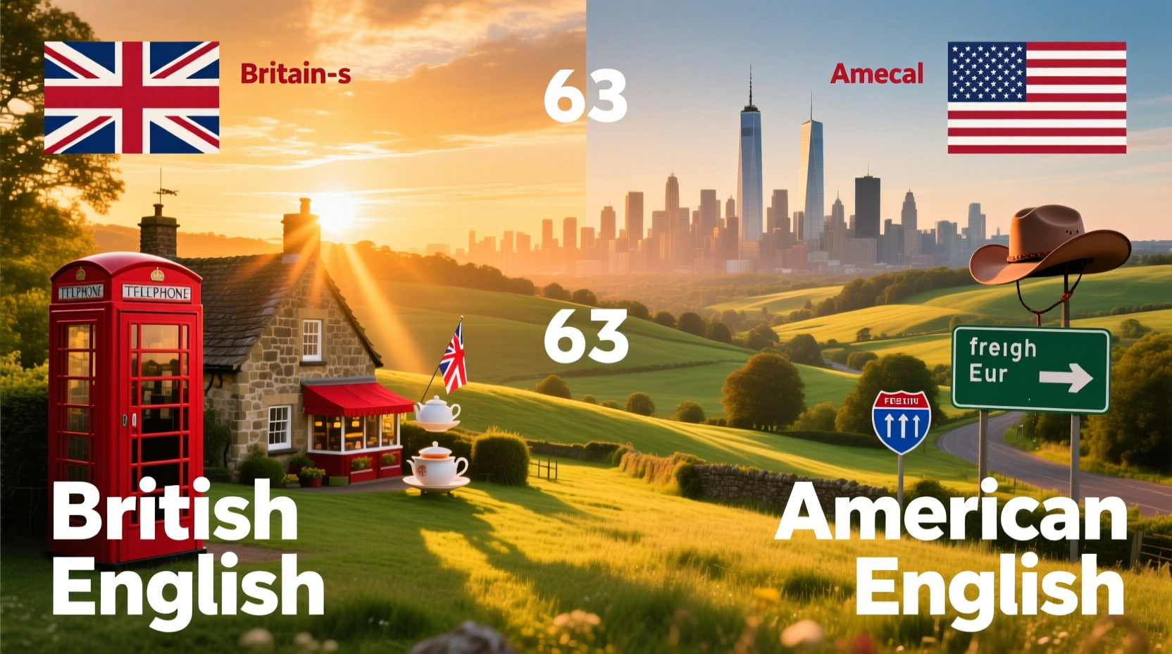 63 Differences British American English Infographic: Budget Traveler’s Practical Guide