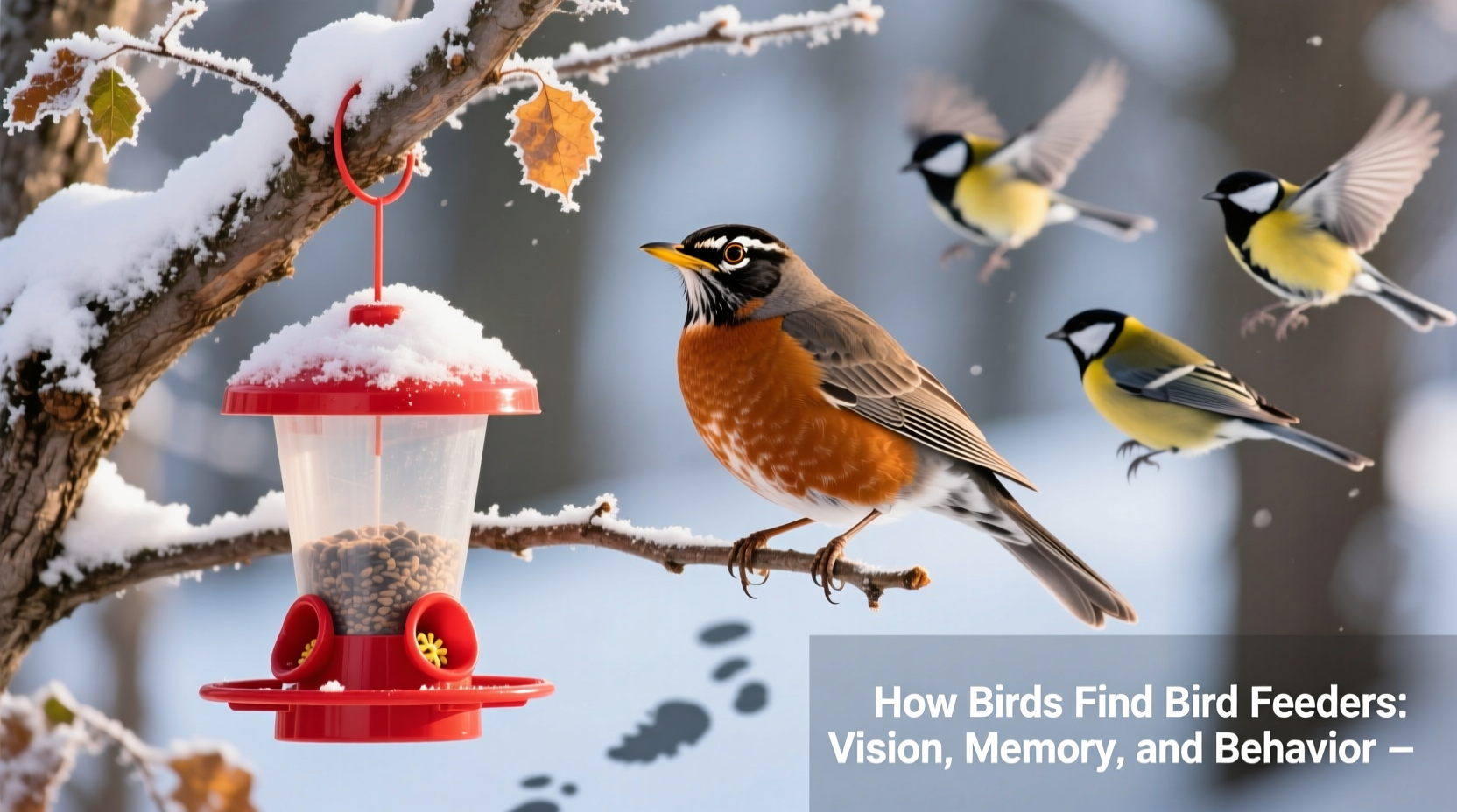 how do birds find bird feeders