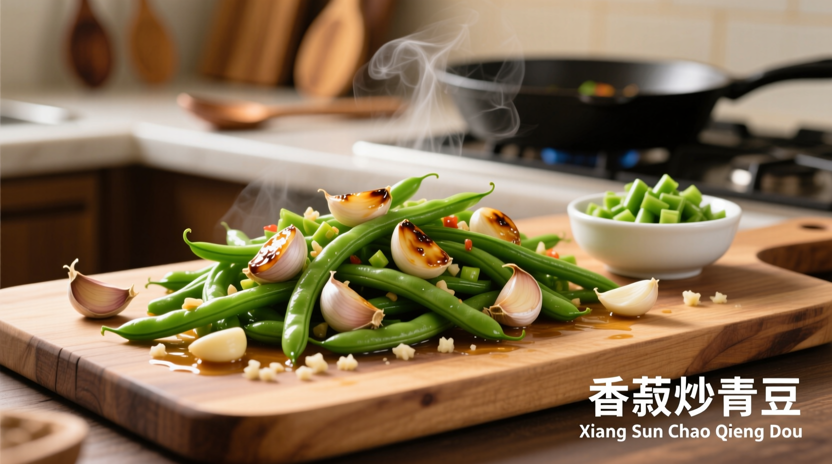how to make garlic green beans