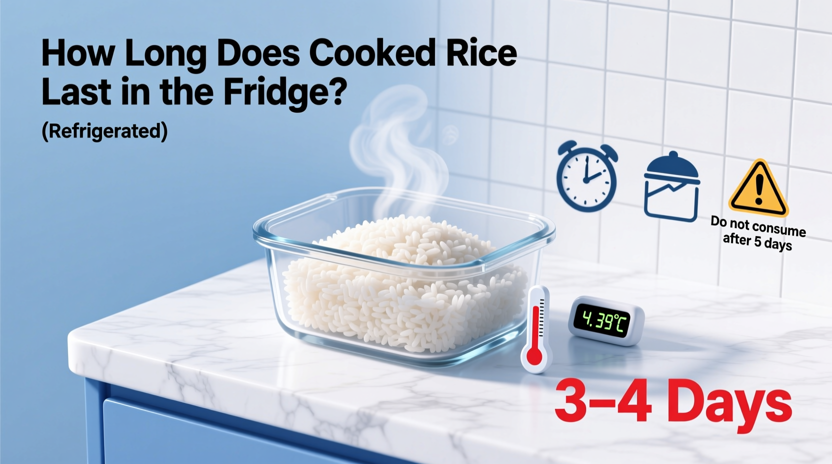 how long does cooked rice last in the fridge
