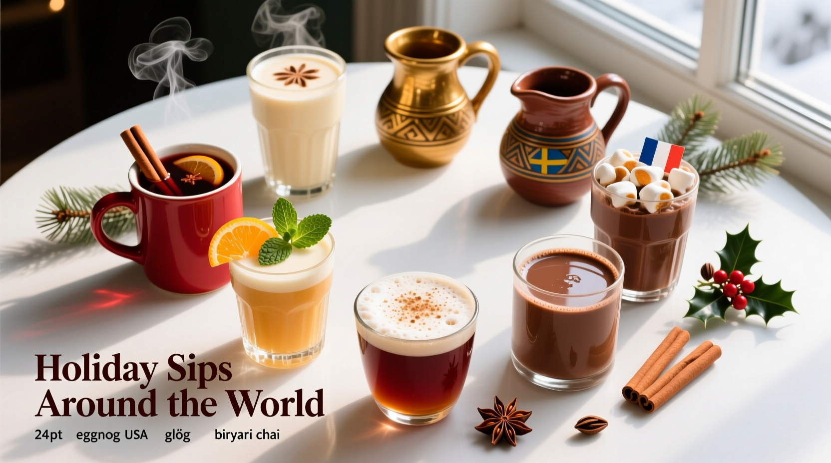 How to Make Holiday Drinks Around the World: Infographic Guide