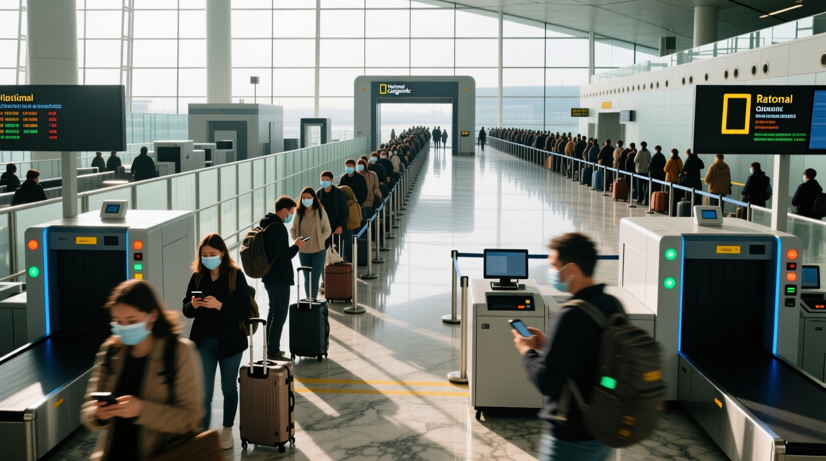 Long Customs Lines at US Airports: Coronavirus Screening Guide