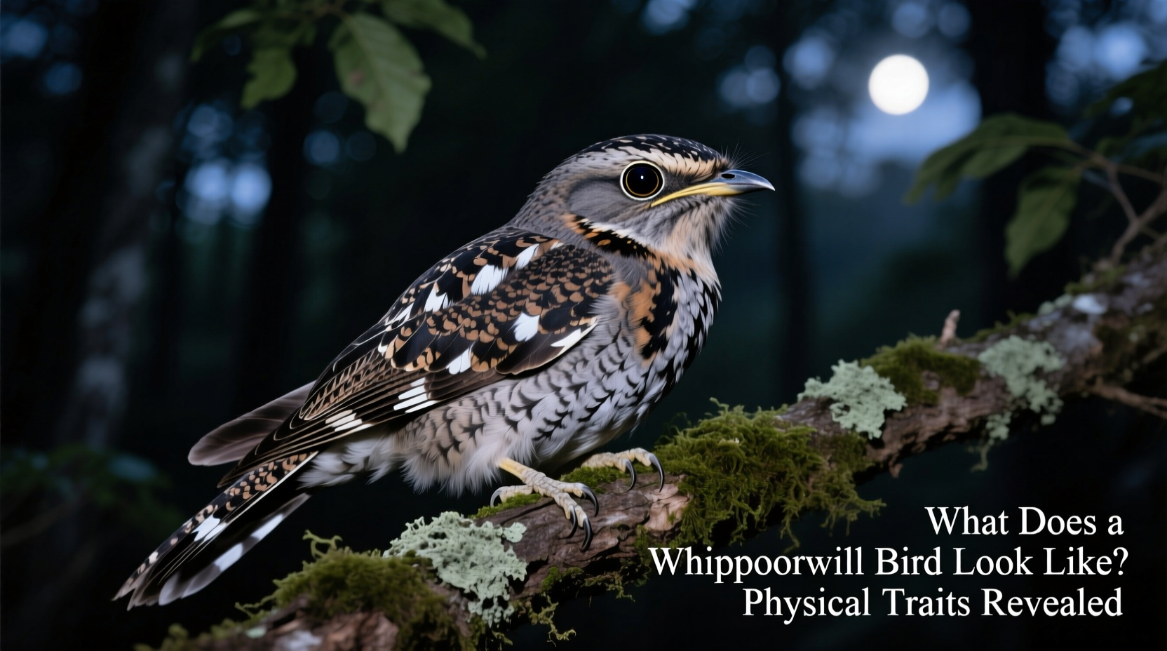 what does a whippoorwill bird look like