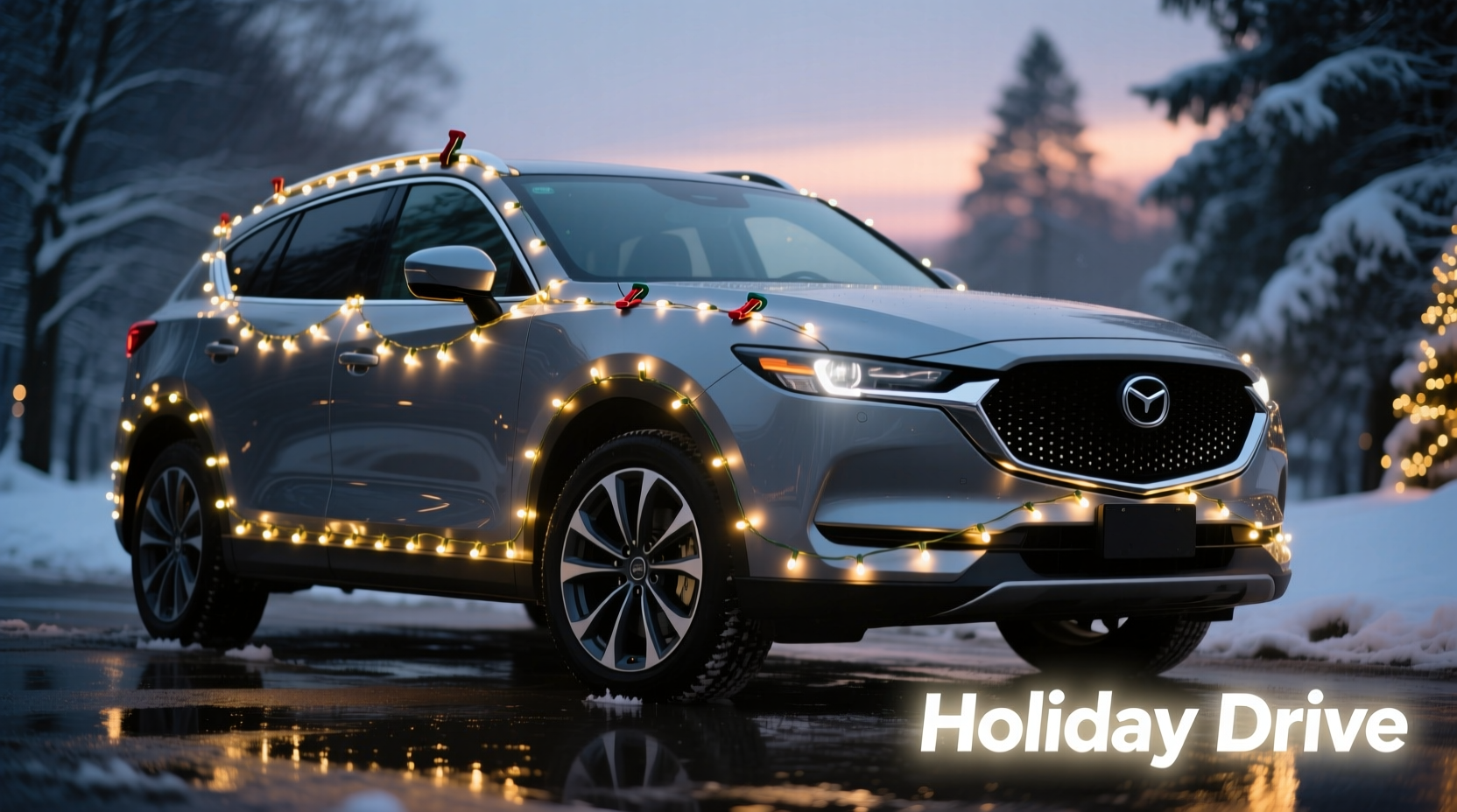 how to put christmas lights in your car