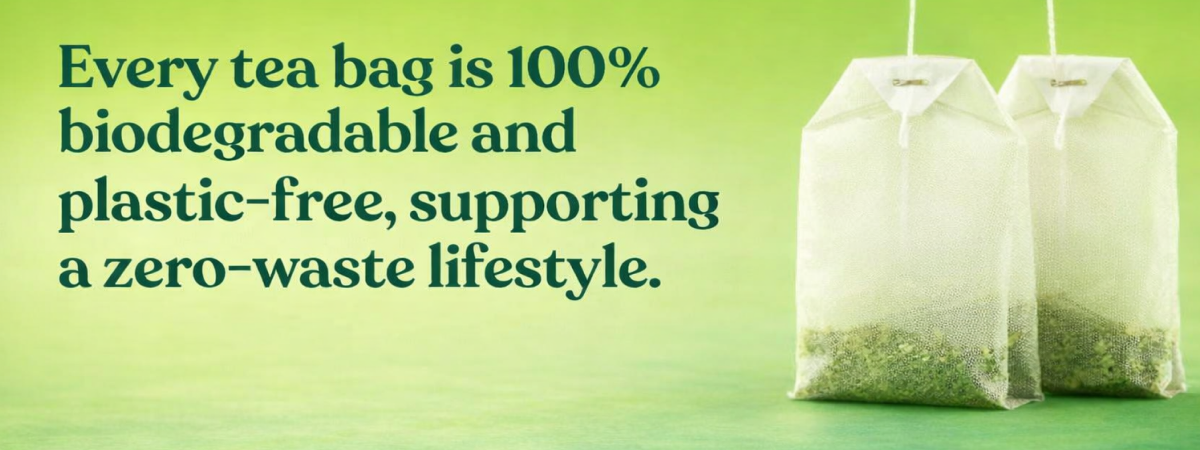 Biodegradable plastic-free tea bags