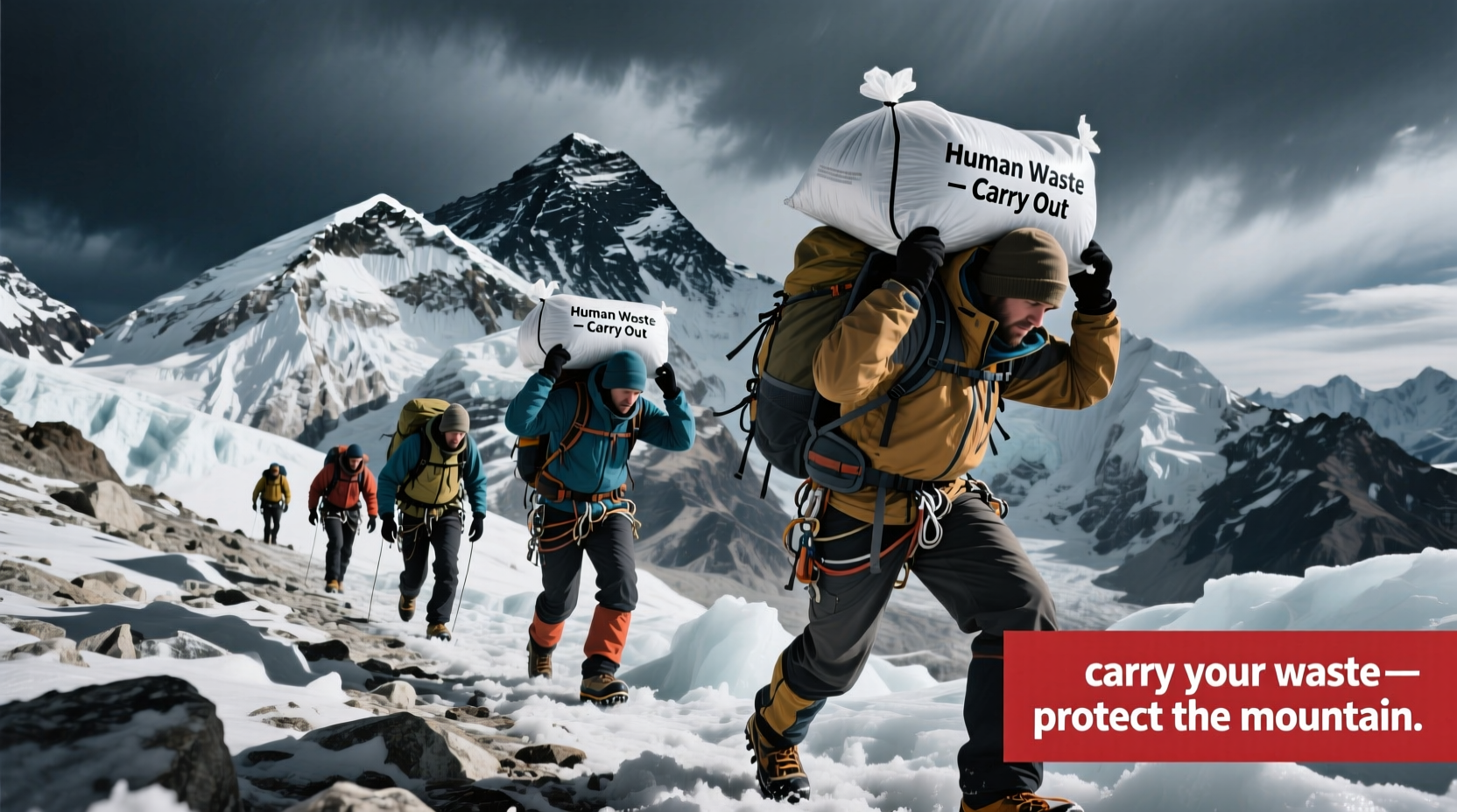 Mount Everest Climbers Now Required to Carry Feces: Transport & Logistics Guide