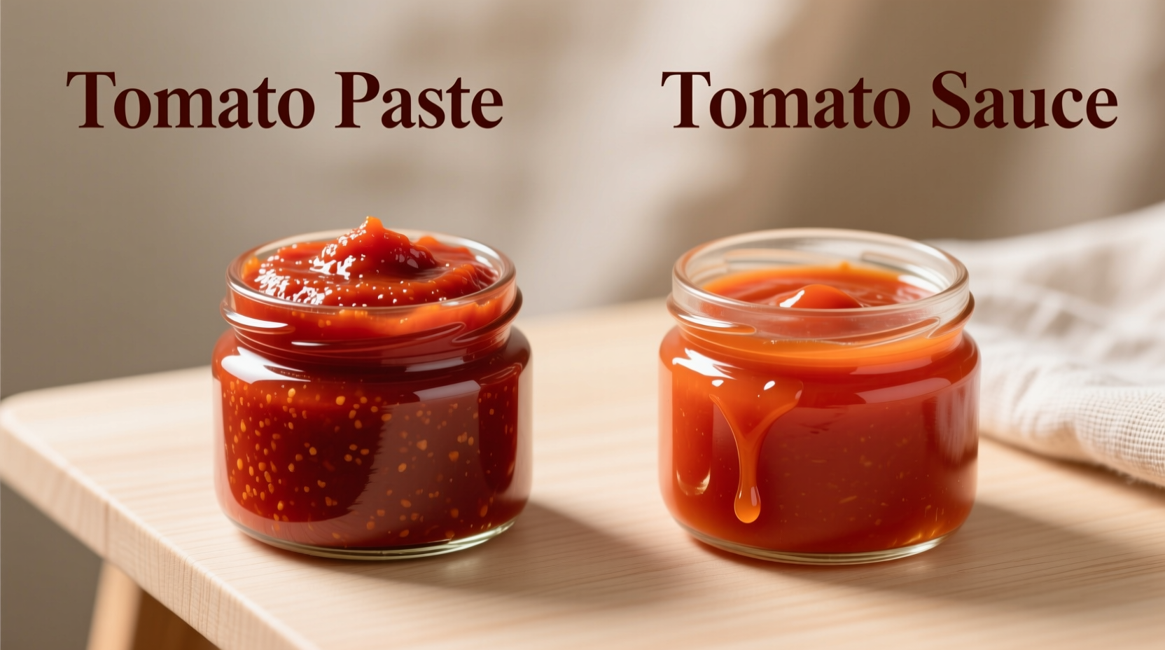 tomato paste vs tomato sauce