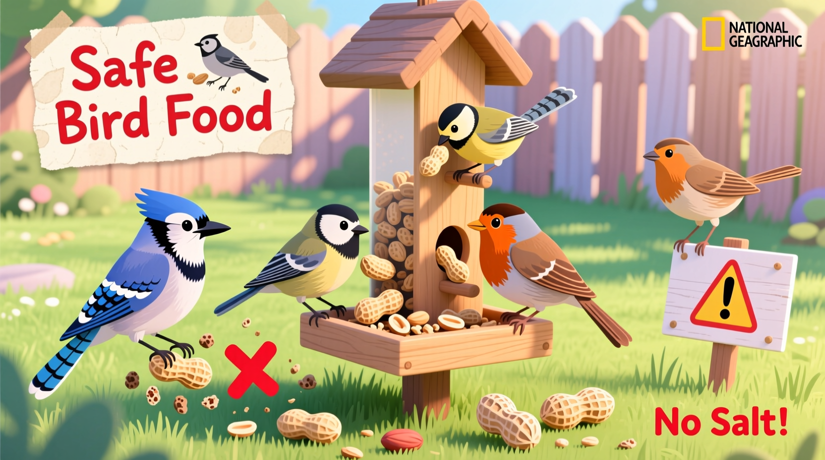 does birds eat peanuts