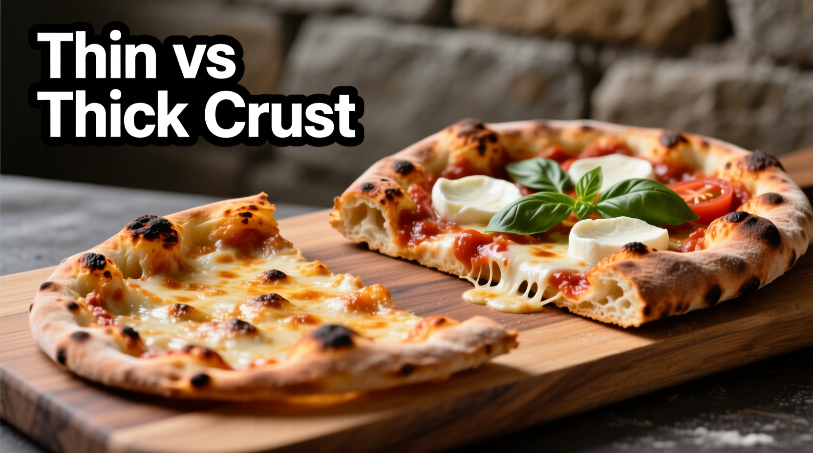 Thin vs thick pizza crust comparison