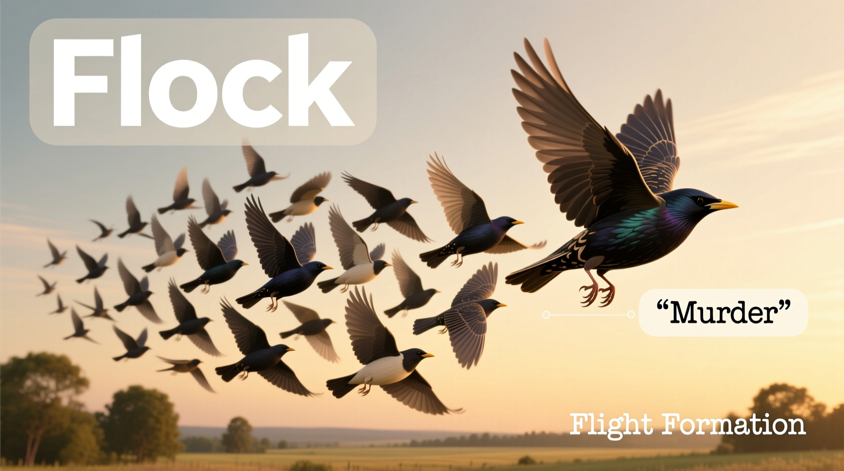 what is a flock of birds called