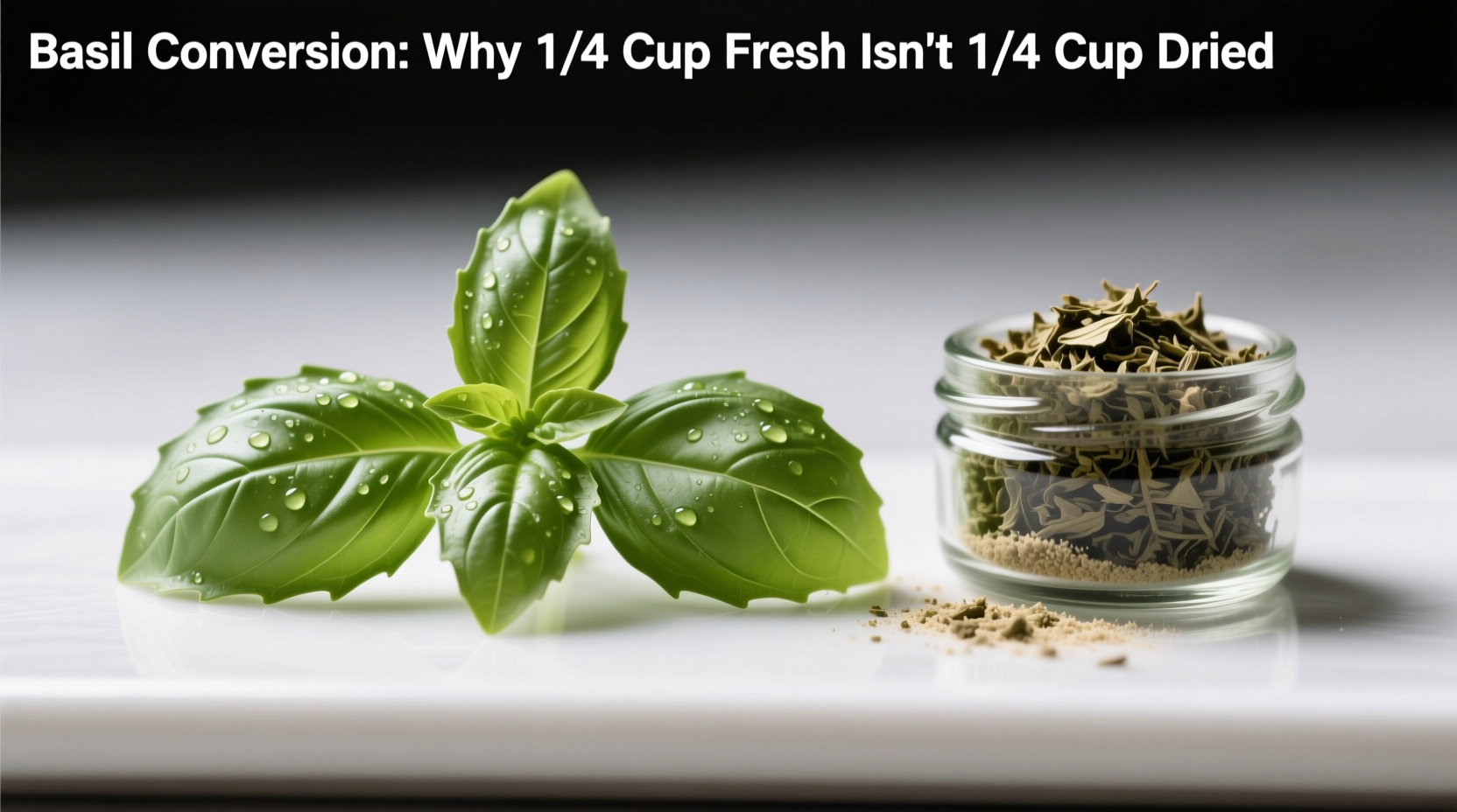 basil conversion why 1 4 cup fresh isn t 1 4 cup dried