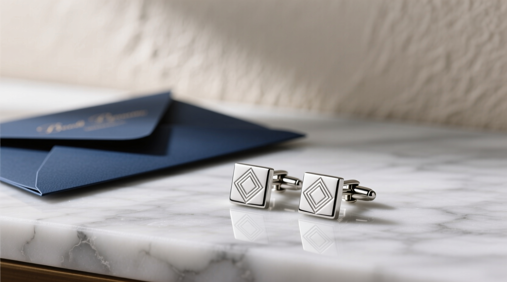 Pre-wedding morning cufflinks gift - time-sensitive for ceremony coordination - solves last-minute accessory panic