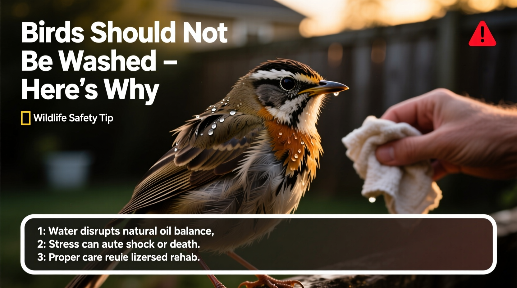 how to wash all birds