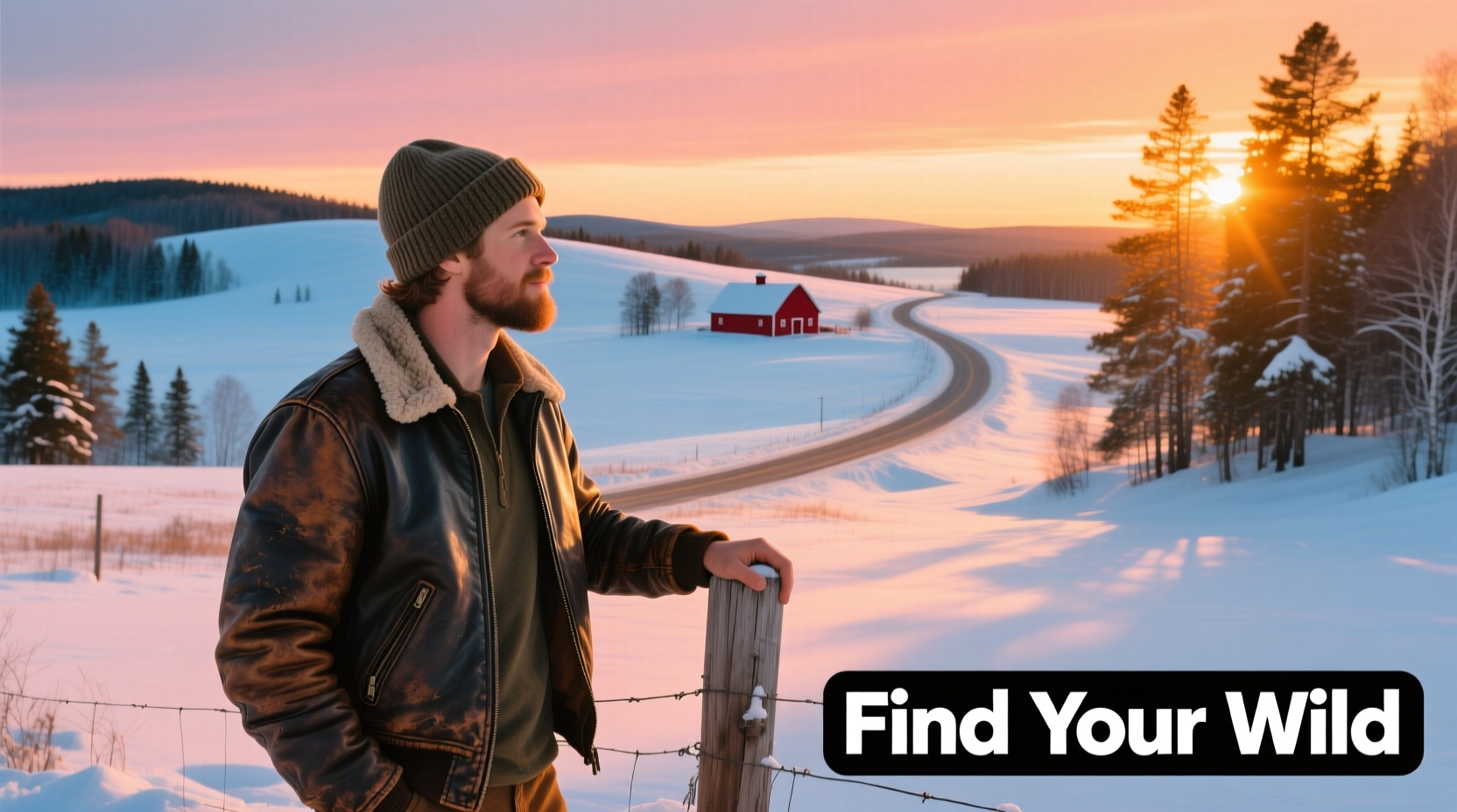 Gay Guy City Found Inner Rugged Country Boy Snowy Maine Guide