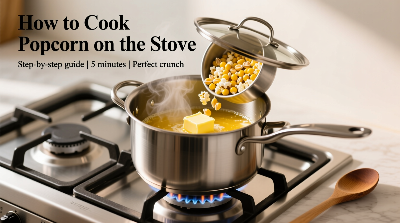 Perfect Stovetop Popcorn: Simple 5-Step Method