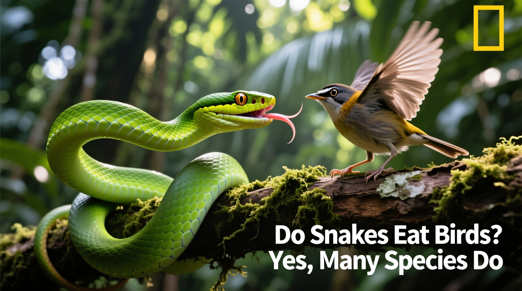 do snakes eat birds