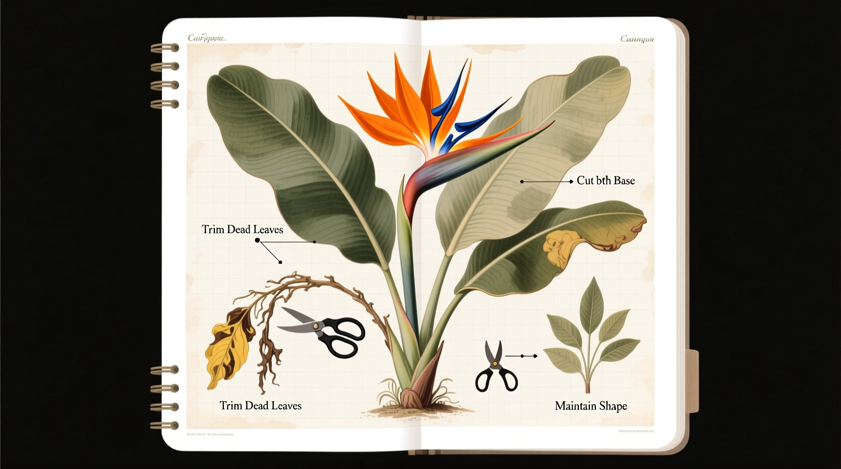 how to trim bird of paradise