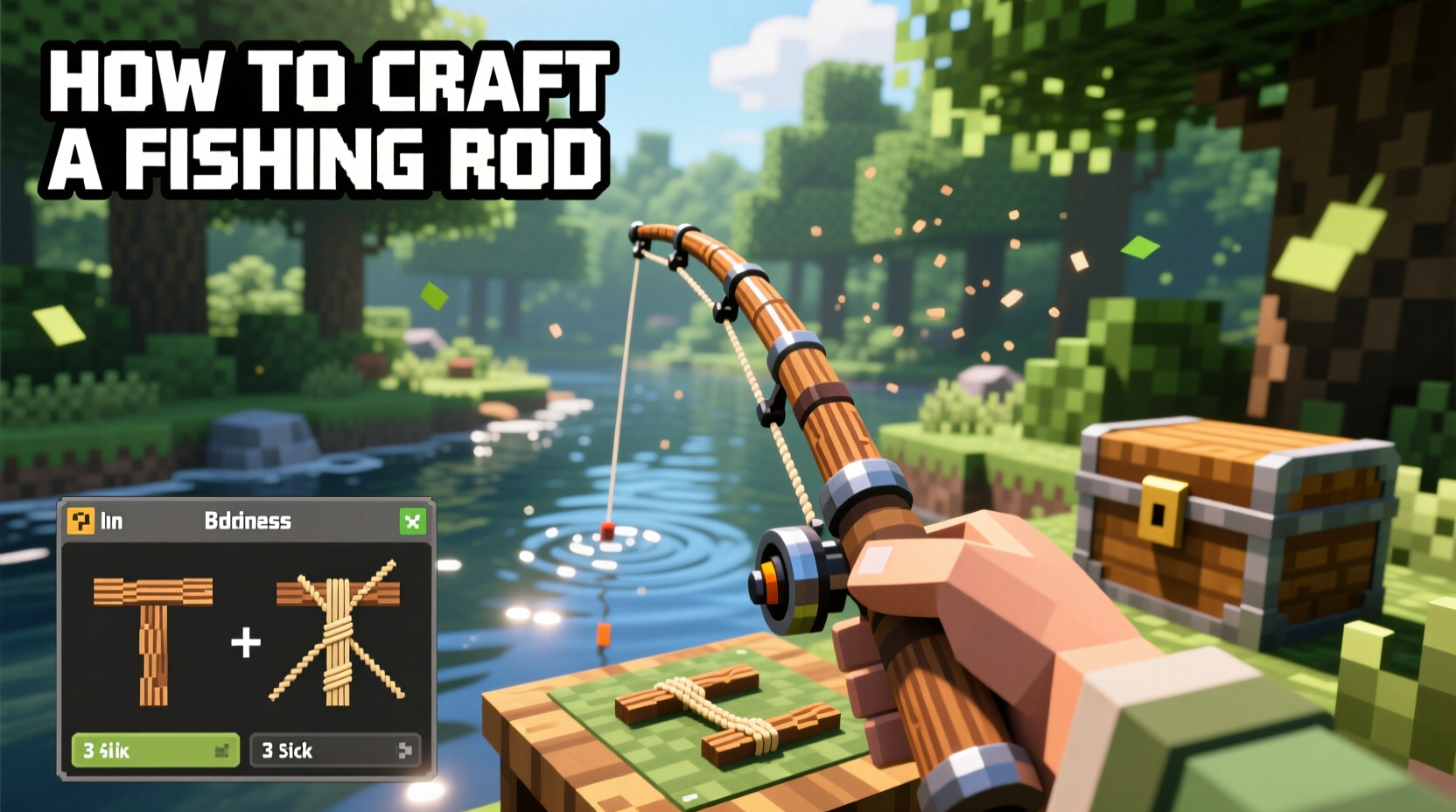 How to Craft a Fishing Rod in Minecraft: Step-by-Step Guide